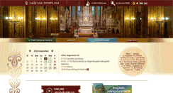 Desktop Screenshot of matyas-templom.hu
