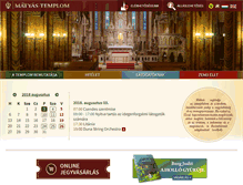 Tablet Screenshot of matyas-templom.hu